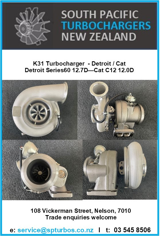 Detroit Series 60 12.7D / Cat C12 12.0D - K31 Wastegated Turbo